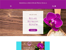 Tablet Screenshot of mandalamedspa.com